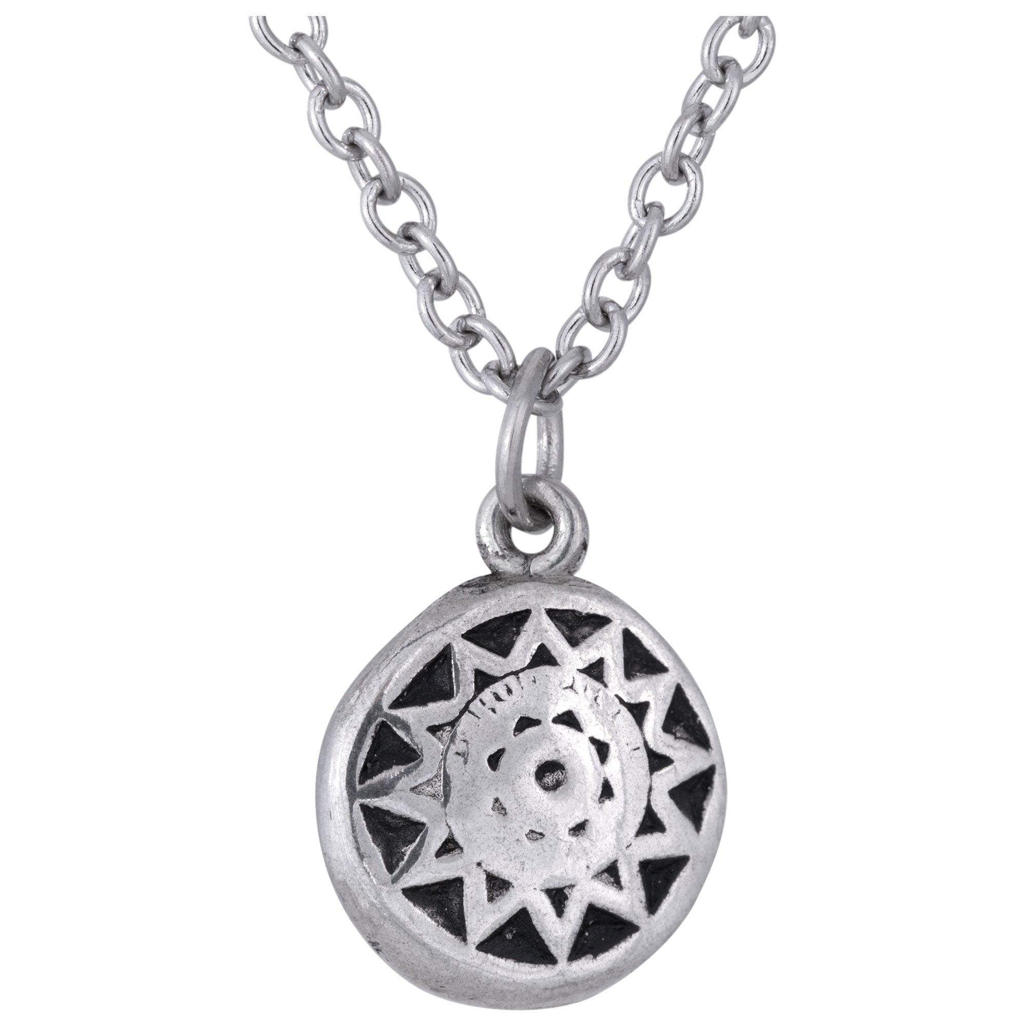 Tree & Sun Pewter Necklace - Aaria Tees Aaria Tees