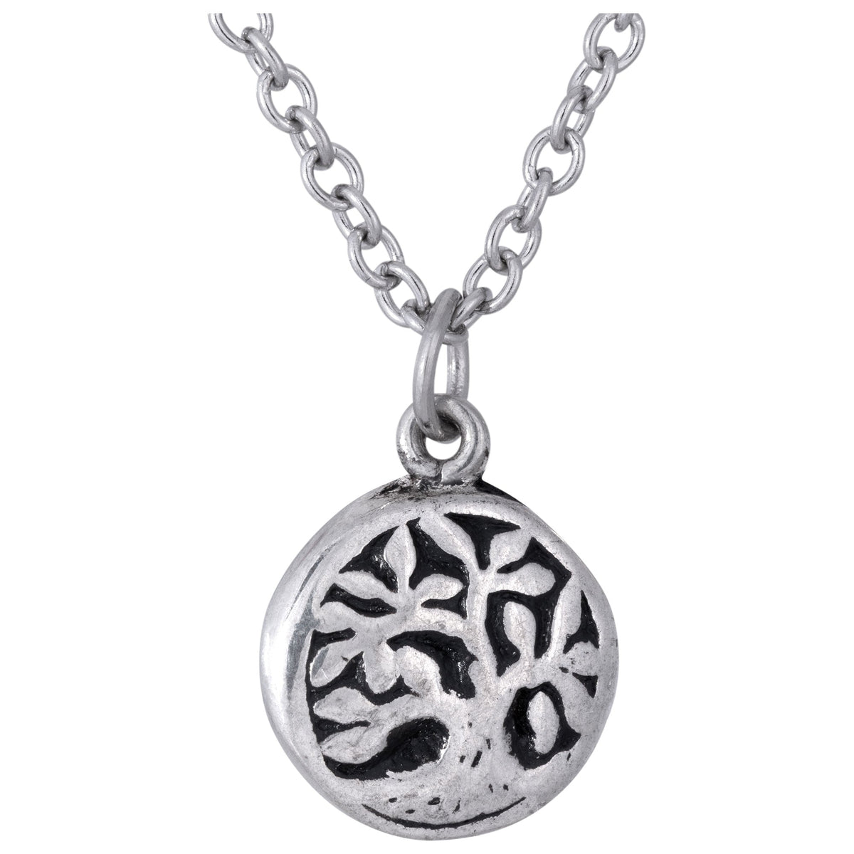 Tree & Sun Pewter Necklace - Aaria Tees