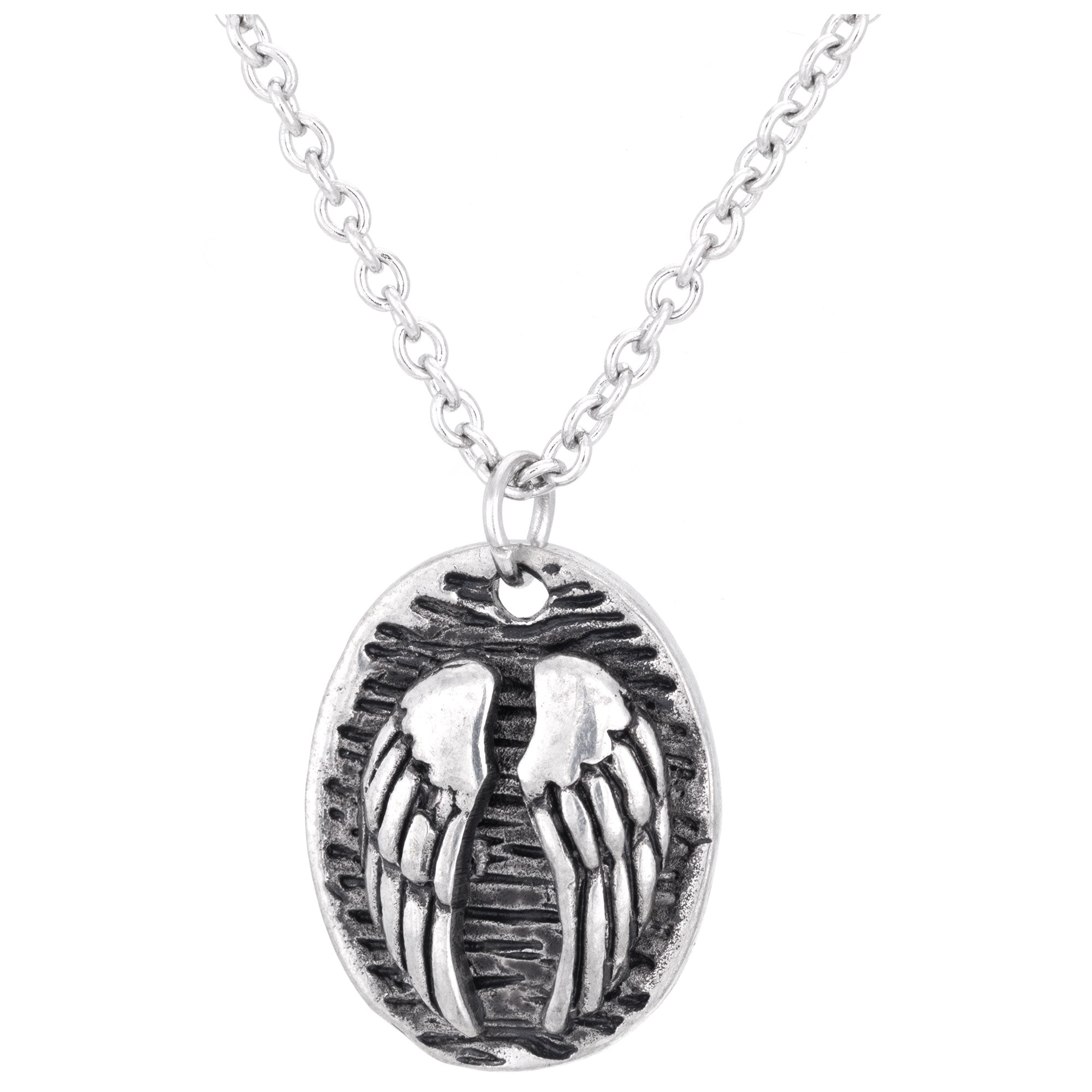 Angel to Watch Pewter Necklace - Aaria Tees Aaria Tees