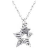 Sisters are Like Stars Pewter Necklace - Aaria Tees Aaria Tees