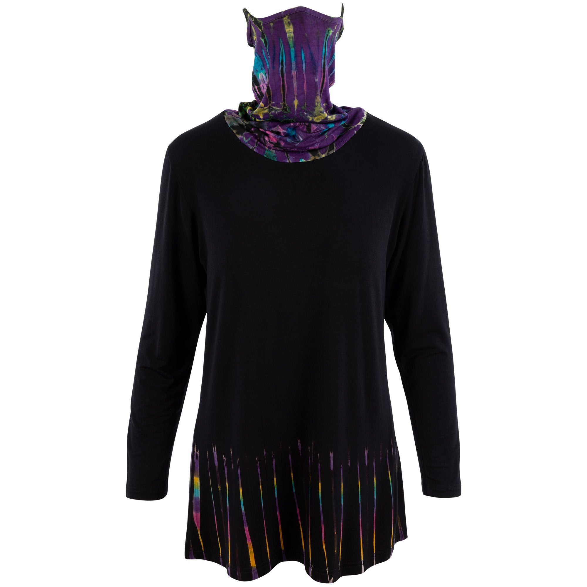 Tie-Dye Tunic with Face Mask - Aaria Tees Aaria Tees