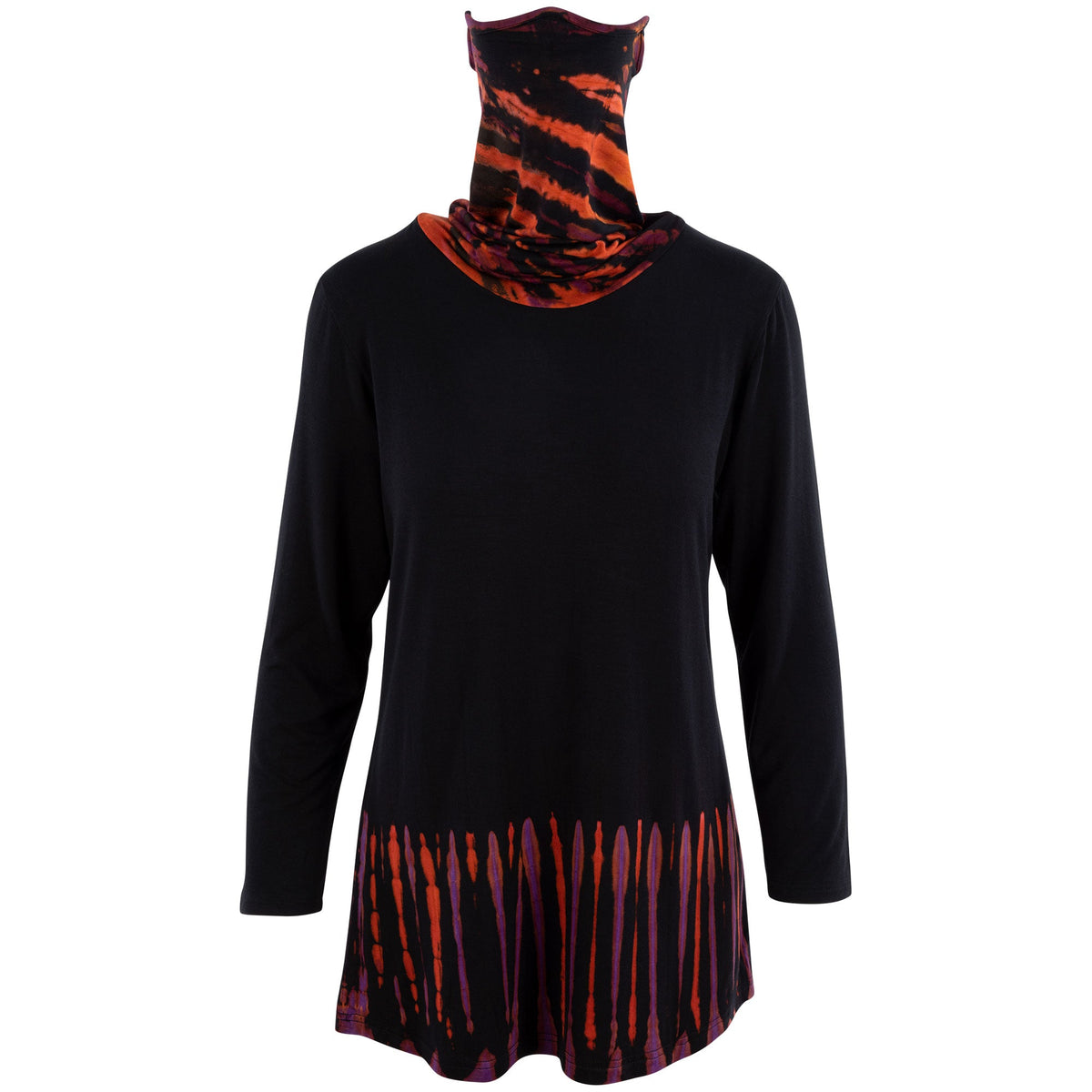 Tie-Dye Tunic with Face Mask - Aaria Tees