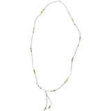 Mixed Metal & Silver Silk Necklace Wrap Bracelet - Aaria Tees Aaria Tees