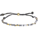 Gray Woven Beaded Bracelet - Aaria Tees Aaria Tees