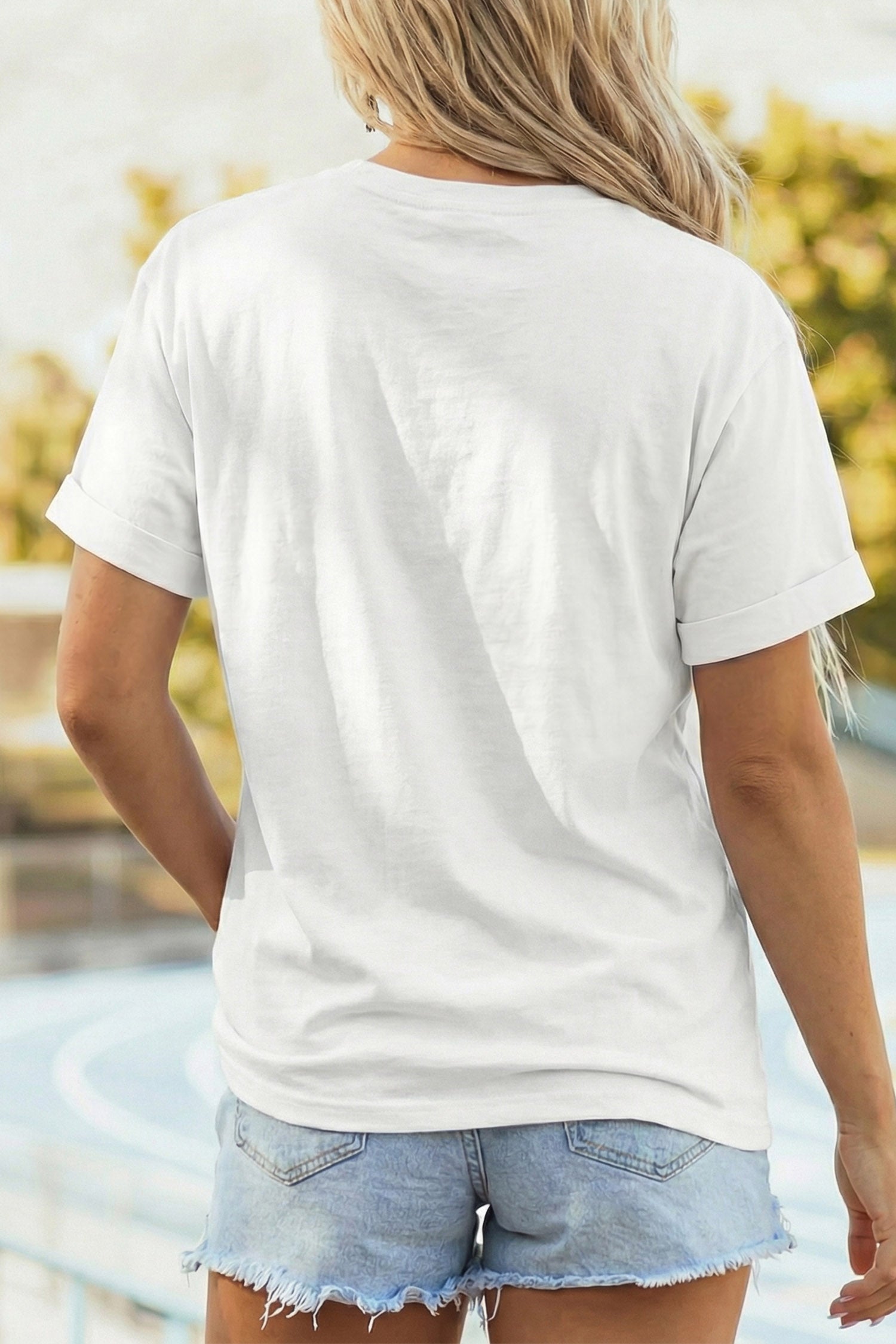 White PRAY Camo Letter Print Casual Round Neck T Shirt - Aaria Tees Aaria Tees