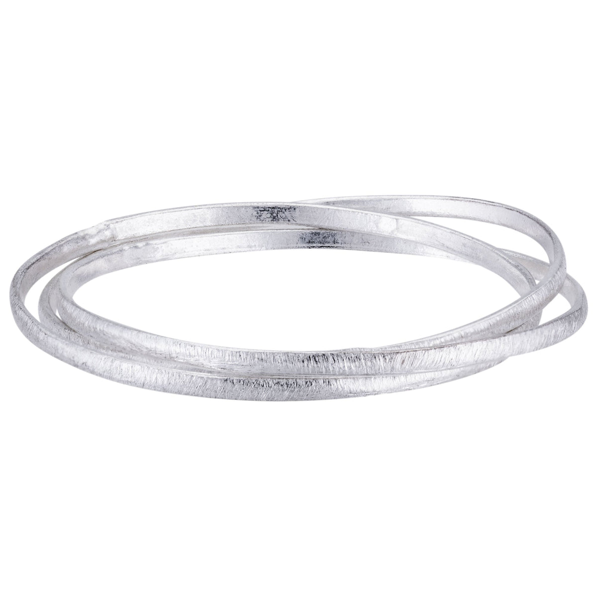 Brushed Sterling Silver Multi Wire Ring - Aaria Tees