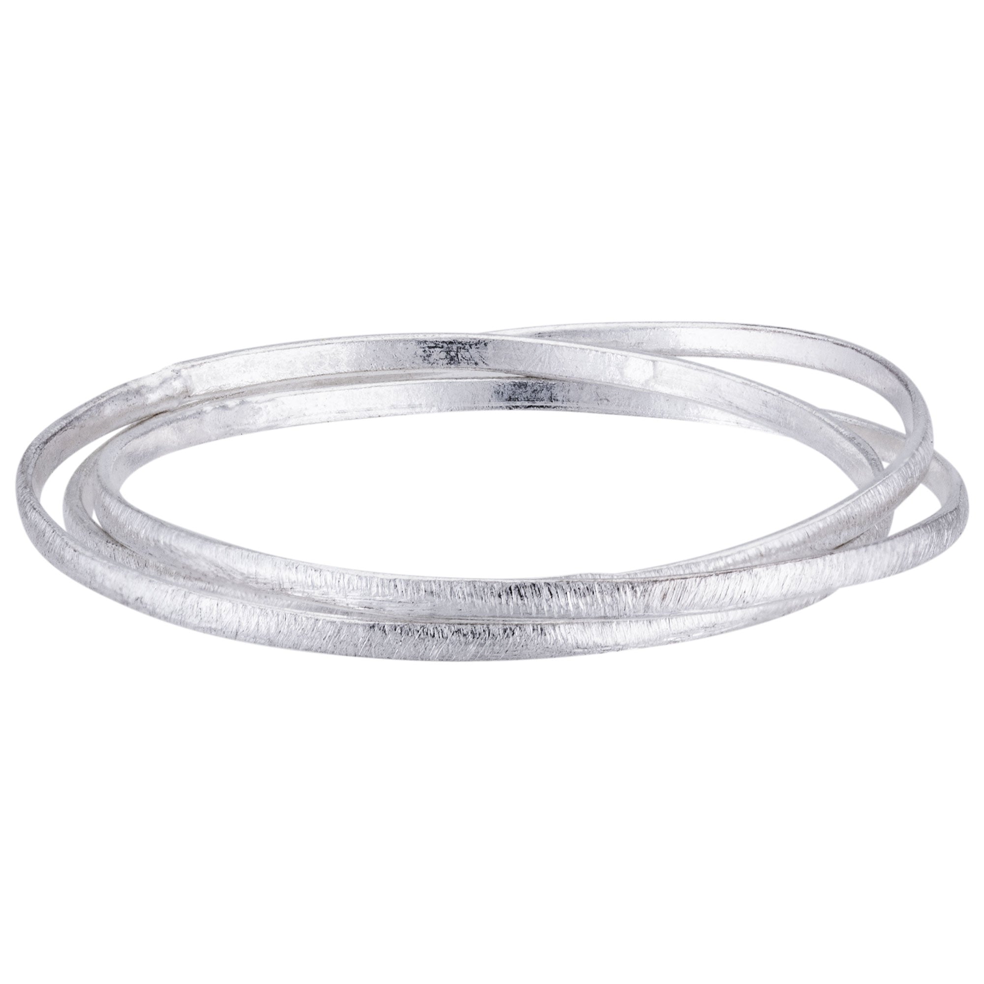 Brushed Sterling Silver Multi Wire Ring - Aaria Tees Aaria Tees