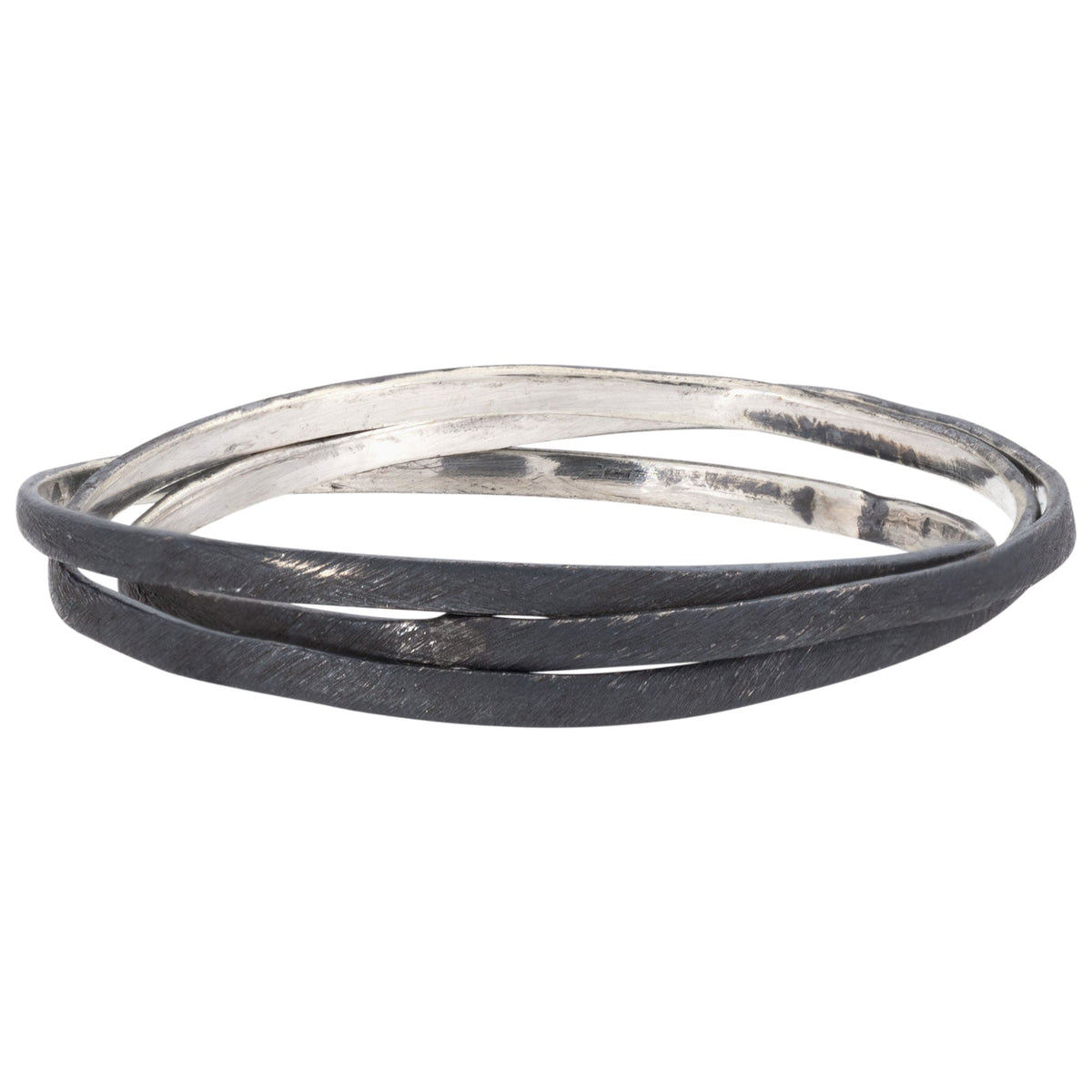 Oxidized Sterling Silver Multi Wire Ring - Aaria Tees