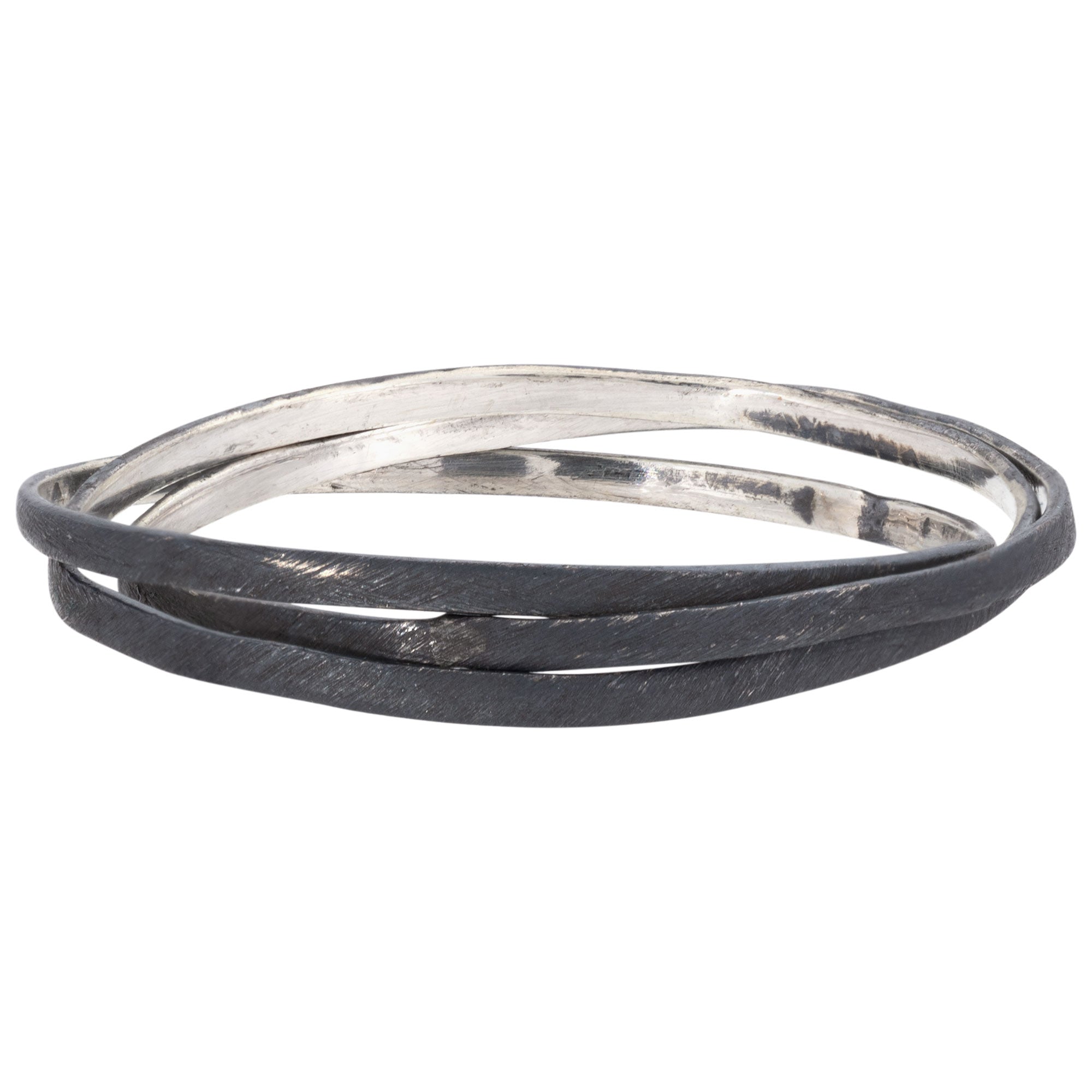 Oxidized Sterling Silver Multi Wire Ring - Aaria Tees Aaria Tees