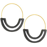 Carved Tagua Hoop Earrings - Aaria Tees Aaria Tees