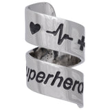 Mixed Metal Super Heroes Stethoscope Charm - Aaria Tees Aaria Tees