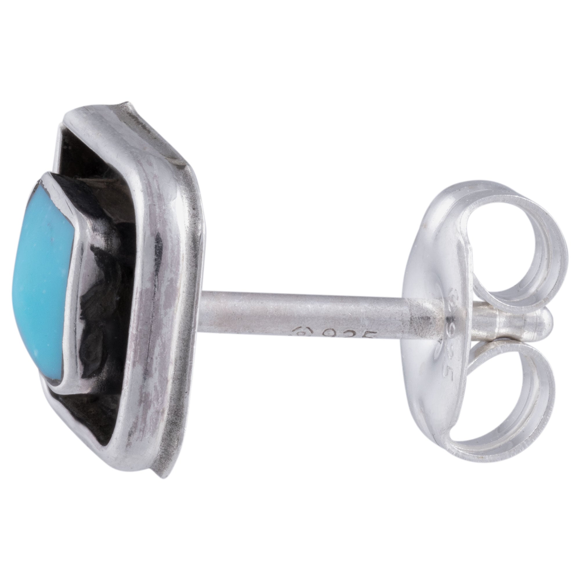 Sterling Zuni Shadowbox Earrings - Aaria Tees Aaria Tees