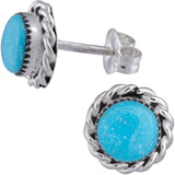 Sterling Zuni Twisted Post Earrings - Aaria Tees Aaria Tees
