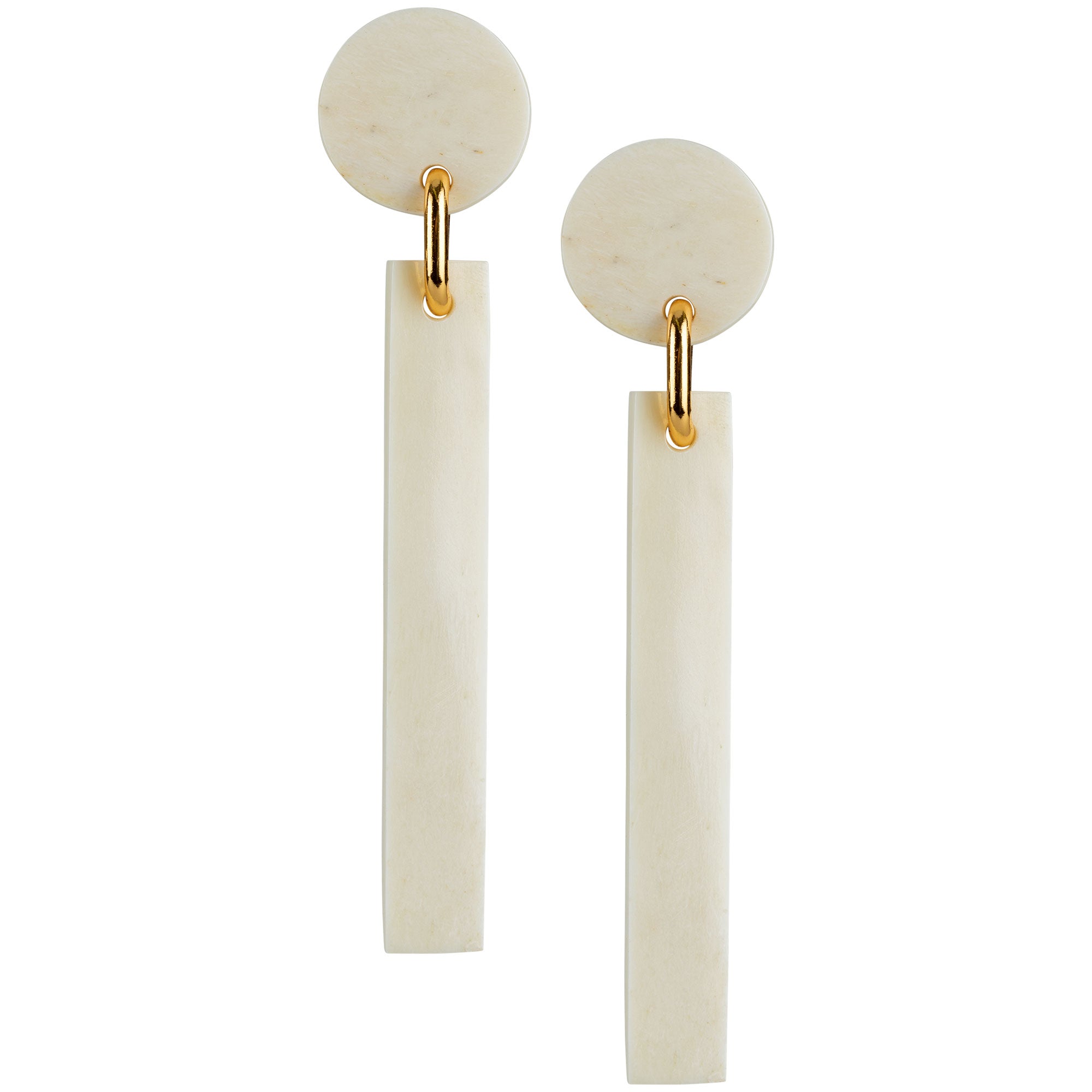 Olive Long Earrings - Aaria Tees Aaria Tees