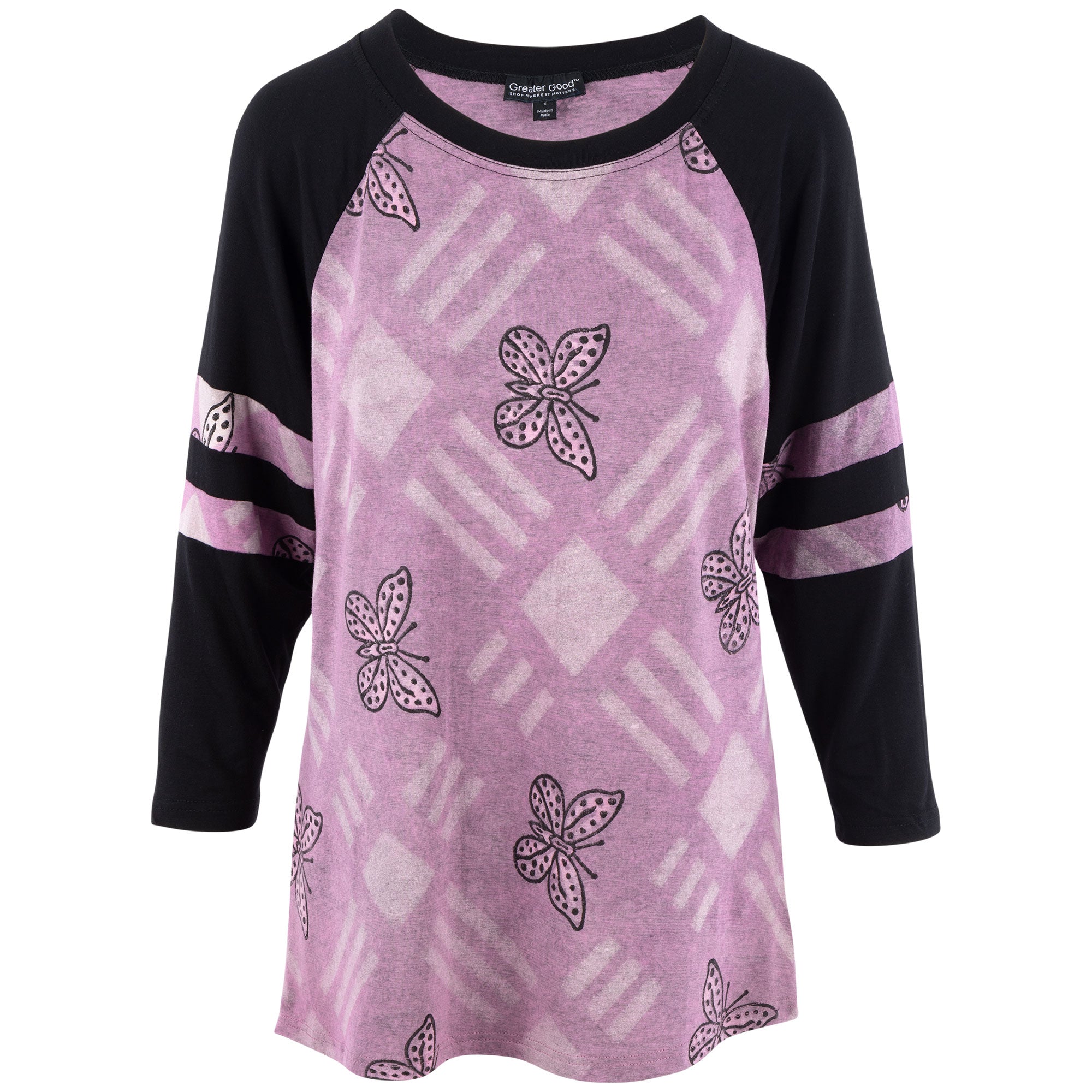 Butterflies & Diamonds Jersey Top - Aaria Tees Aaria Tees
