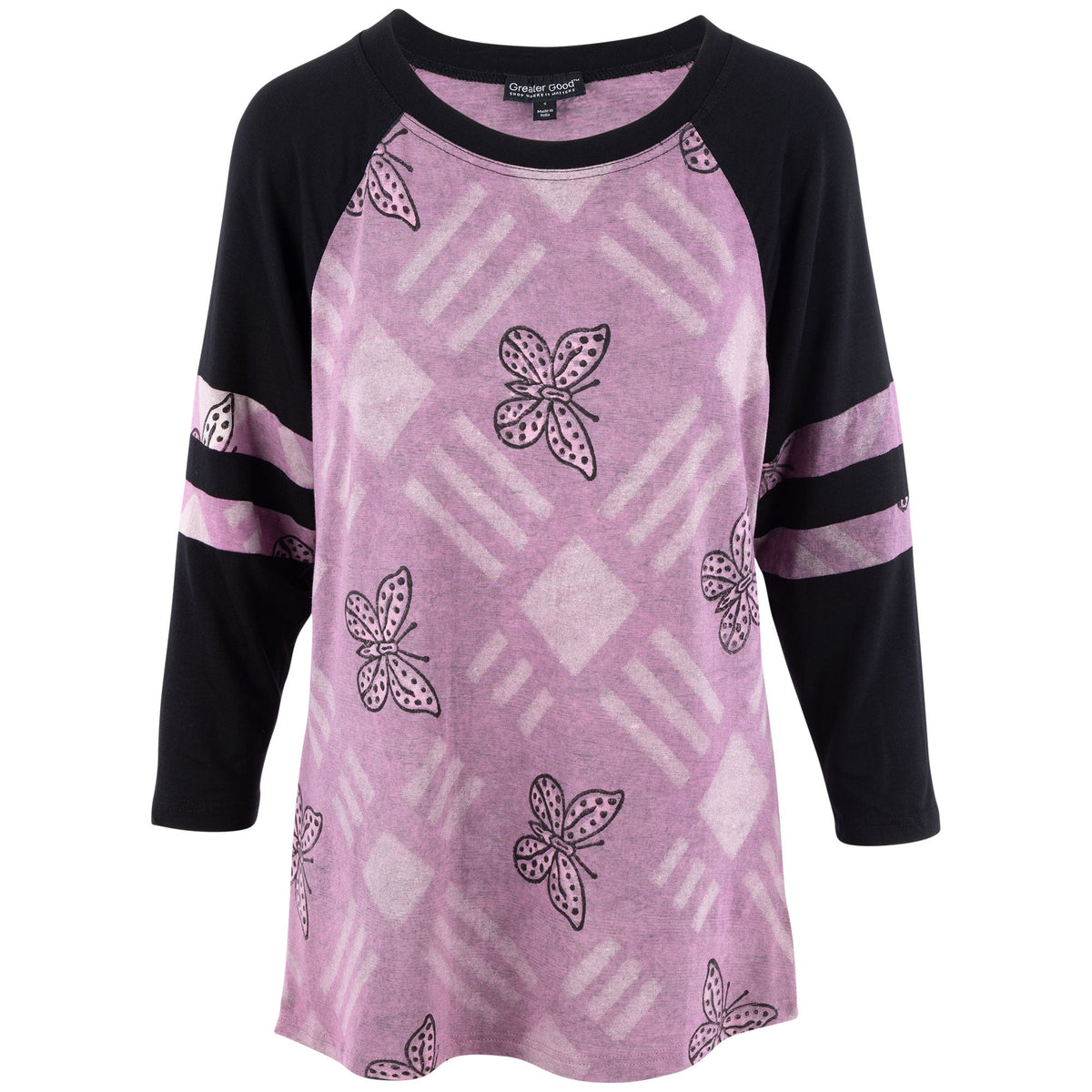 Butterflies & Diamonds Jersey Top - Aaria Tees