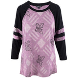 Butterflies & Diamonds Jersey Top - Aaria Tees Aaria Tees