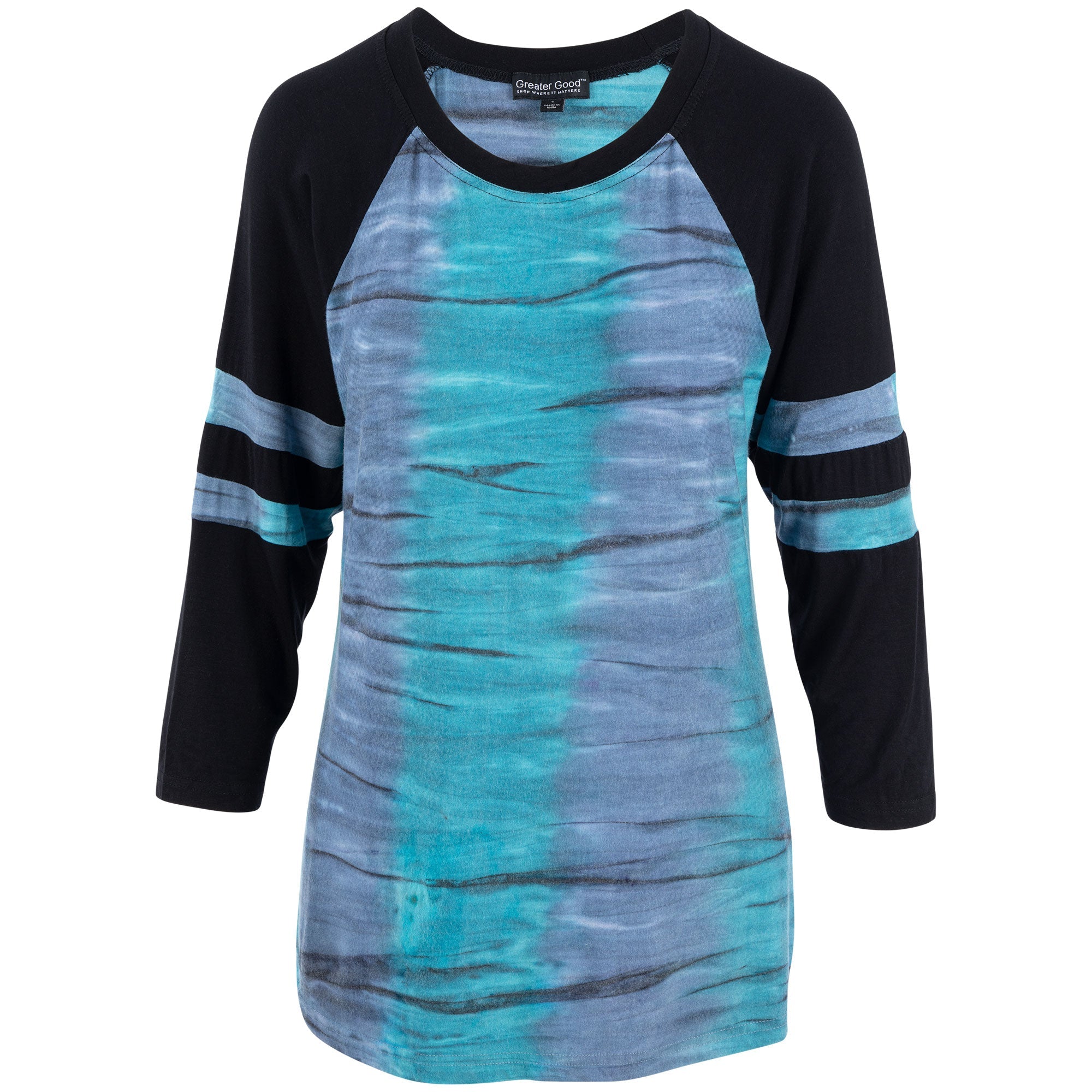 Safari Blue Raglan Top - Aaria Tees Aaria Tees