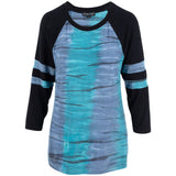 Safari Blue Raglan Top - Aaria Tees Aaria Tees