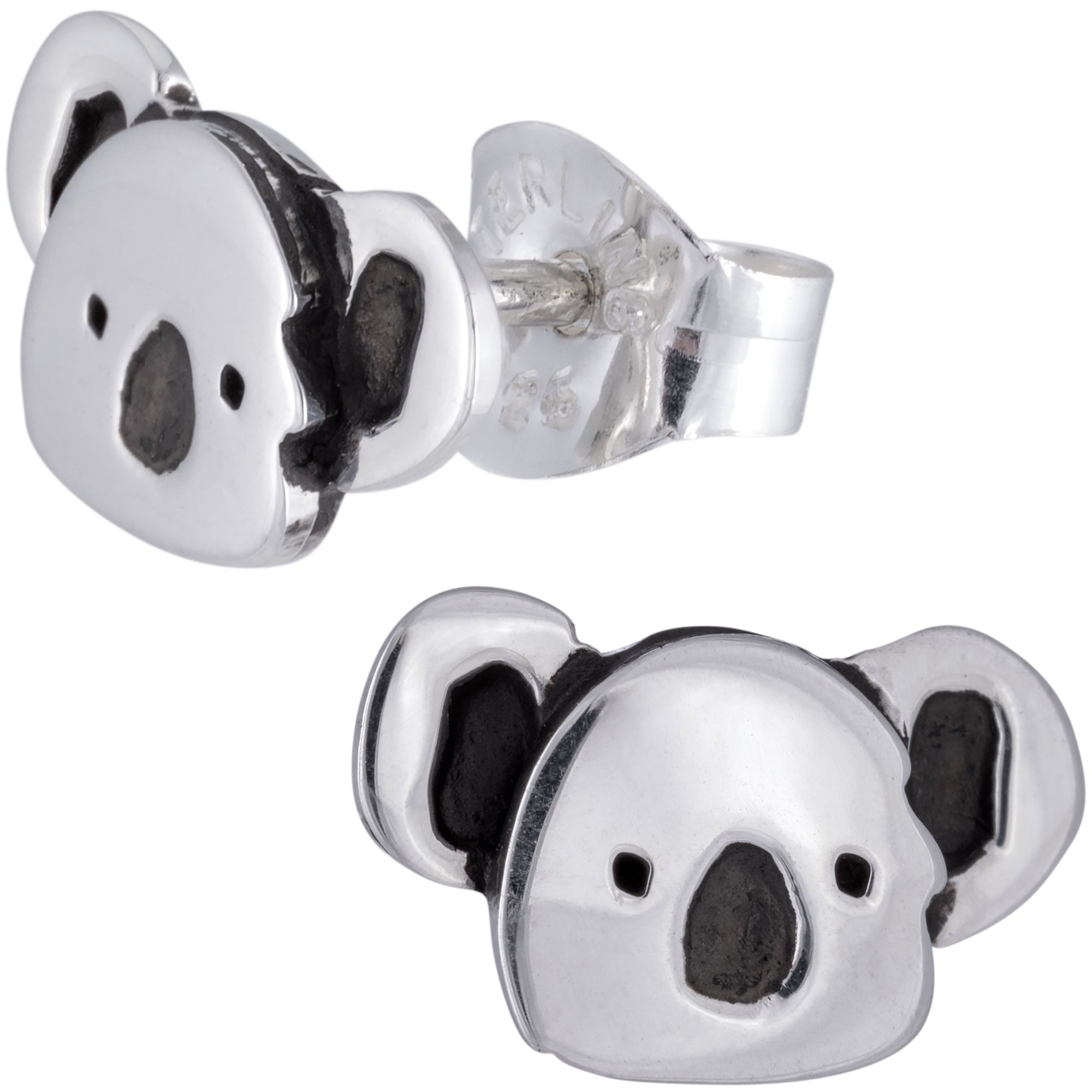 Sterling Koalas Post Earrings - Aaria Tees Aaria Tees