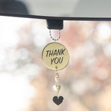 Firefighter Mixed Metals Car Charm - Aaria Tees Aaria Tees
