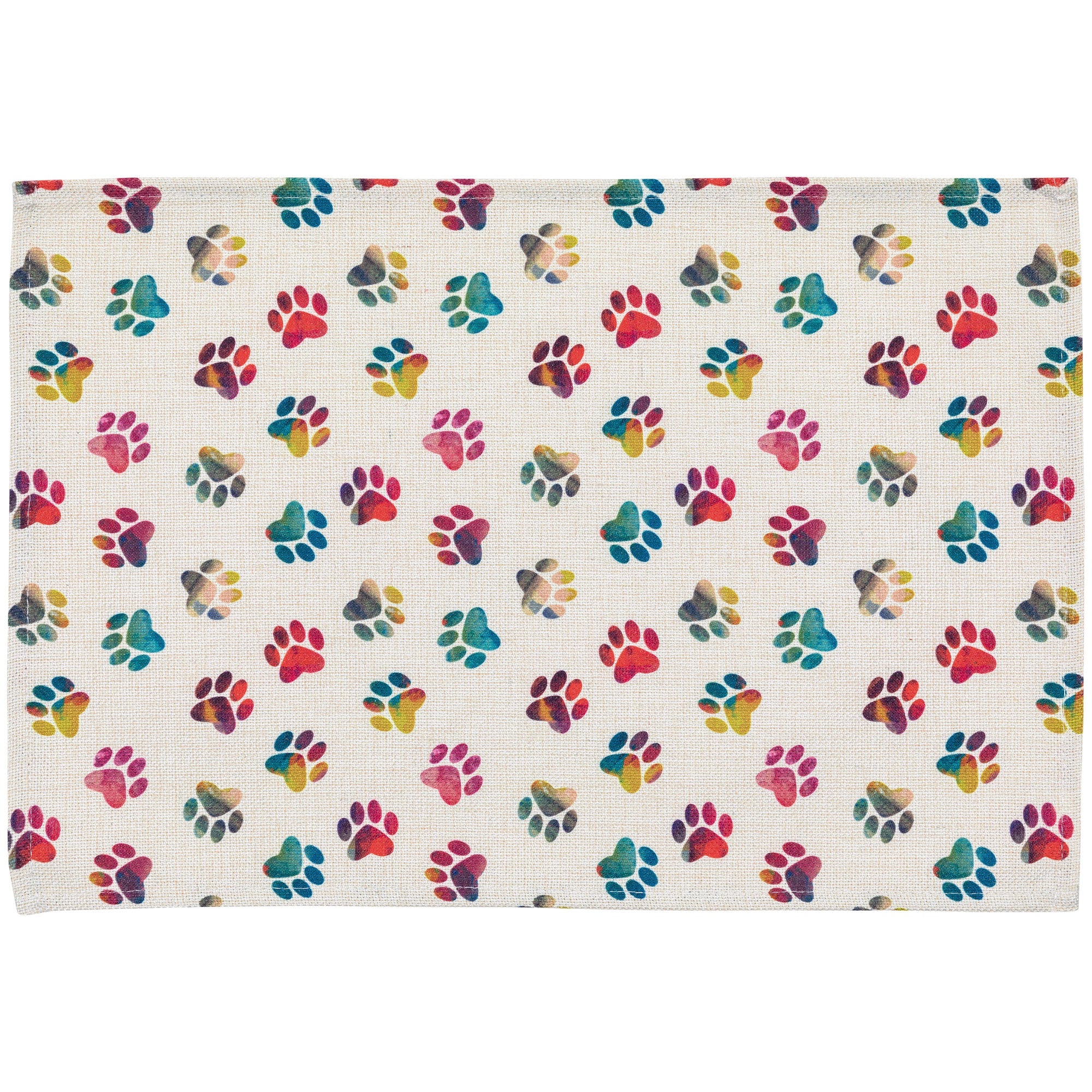 Rainbow Ombre Paws Kitchen Linens - Aaria Tees Aaria Tees