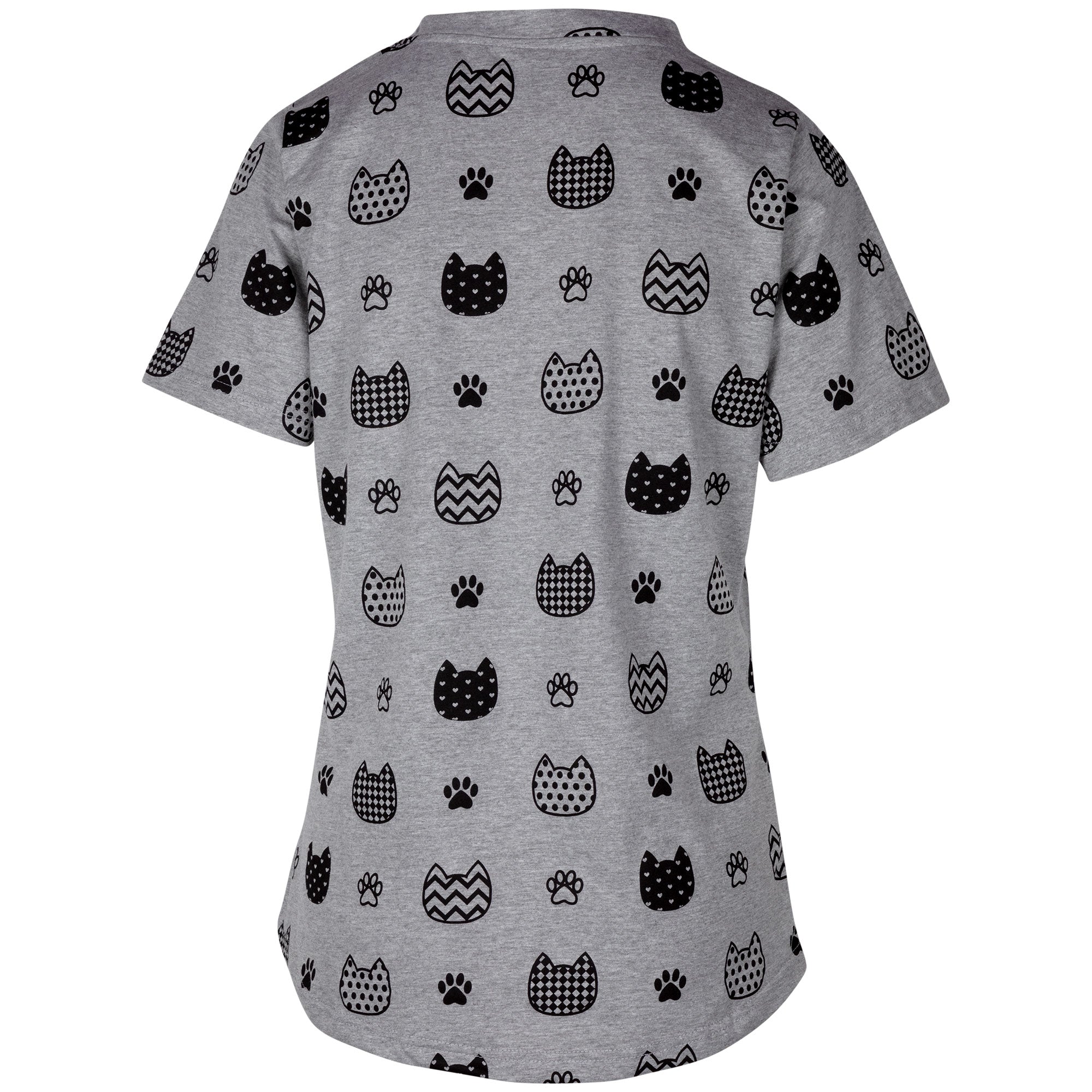 Pets with Prints V-Neck Tee - Aaria Tees Aaria Tees