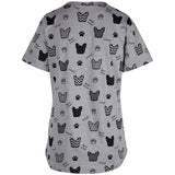Pets with Prints V-Neck Tee - Aaria Tees Aaria Tees