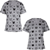 Pets with Prints V-Neck Tee - Aaria Tees Aaria Tees