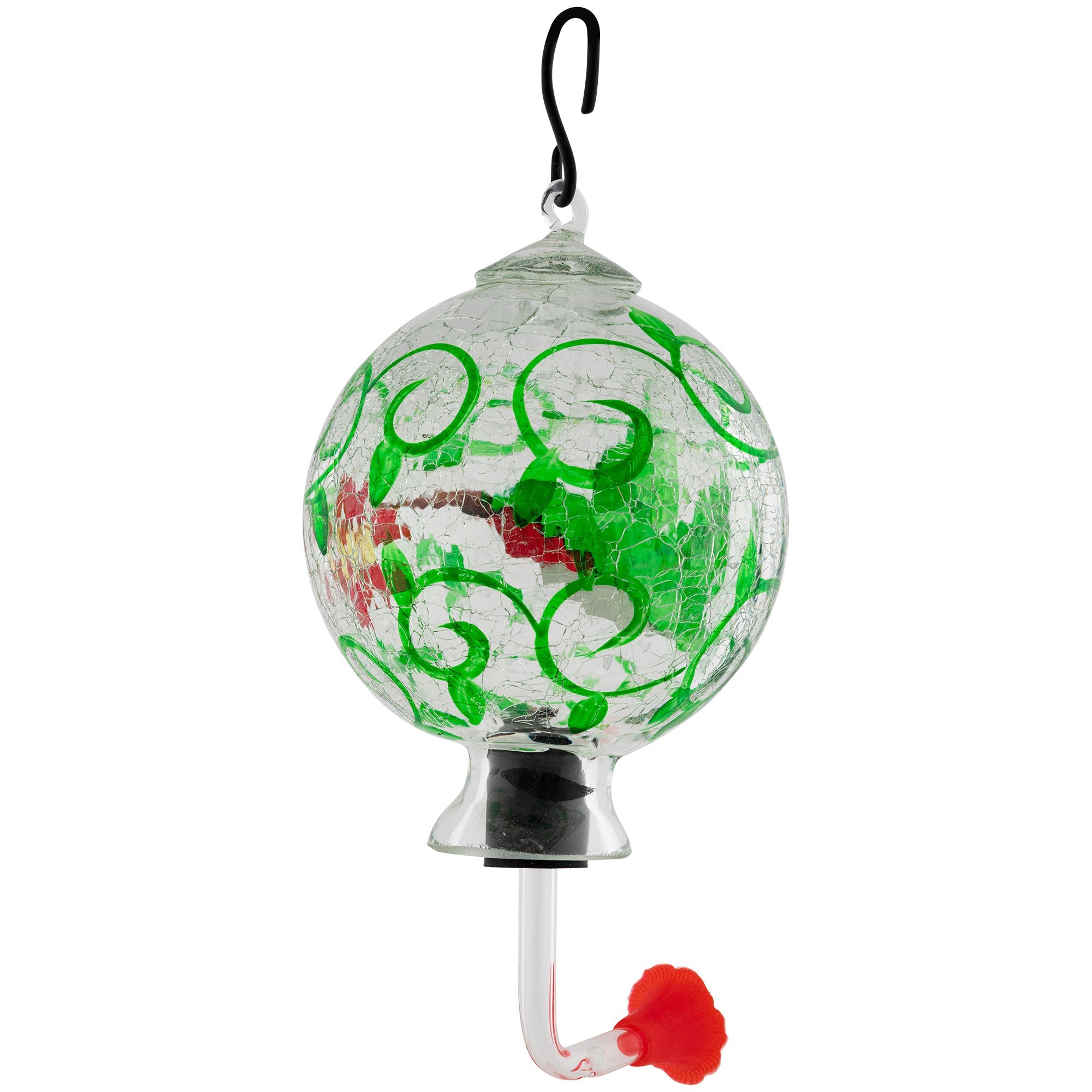 Hand-Painted Glass Hummingbird Feeder - Aaria Tees Aaria Tees