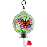 Hand-Painted Glass Hummingbird Feeder - Aaria Tees Aaria Tees