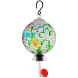 Hand-Painted Glass Hummingbird Feeder - Aaria Tees Aaria Tees