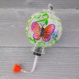 Hand-Painted Glass Hummingbird Feeder - Aaria Tees Aaria Tees