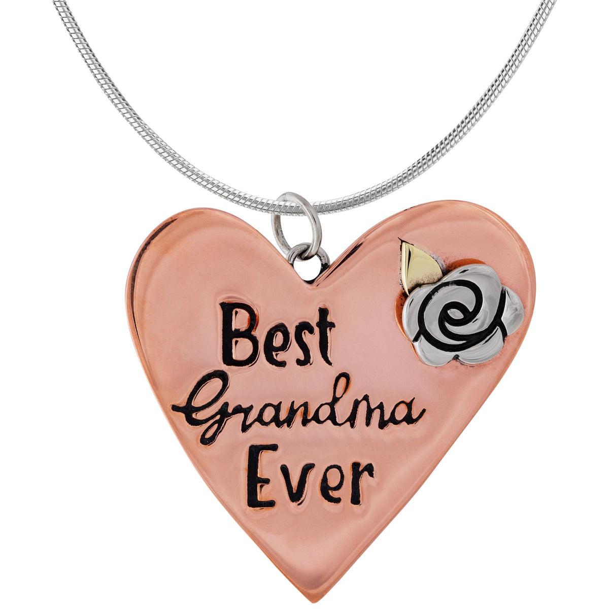 Best Grandma Mixed Metal Necklace - Aaria Tees