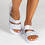 Two Strap Paw Slide Sandals - Aaria Tees Aaria Tees