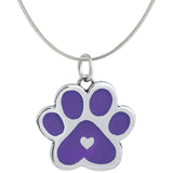 Paw Print Beats In My Heart Necklace - Aaria Tees Aaria Tees