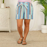 Faded Rainbow Linen Shorts - Aaria Tees Aaria Tees