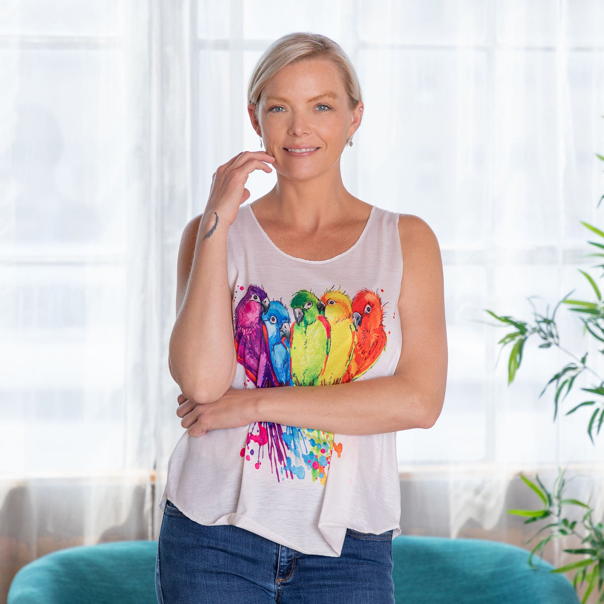 Birds of a Feather Tank Top - Aaria Tees