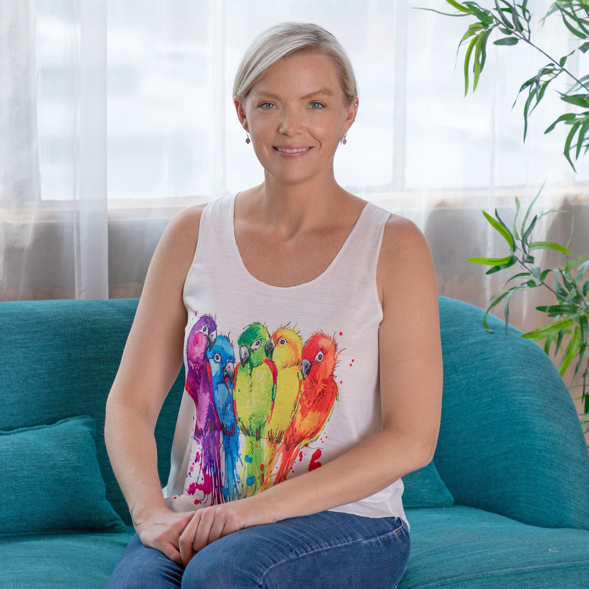 Birds of a Feather Tank Top - Aaria Tees Aaria Tees