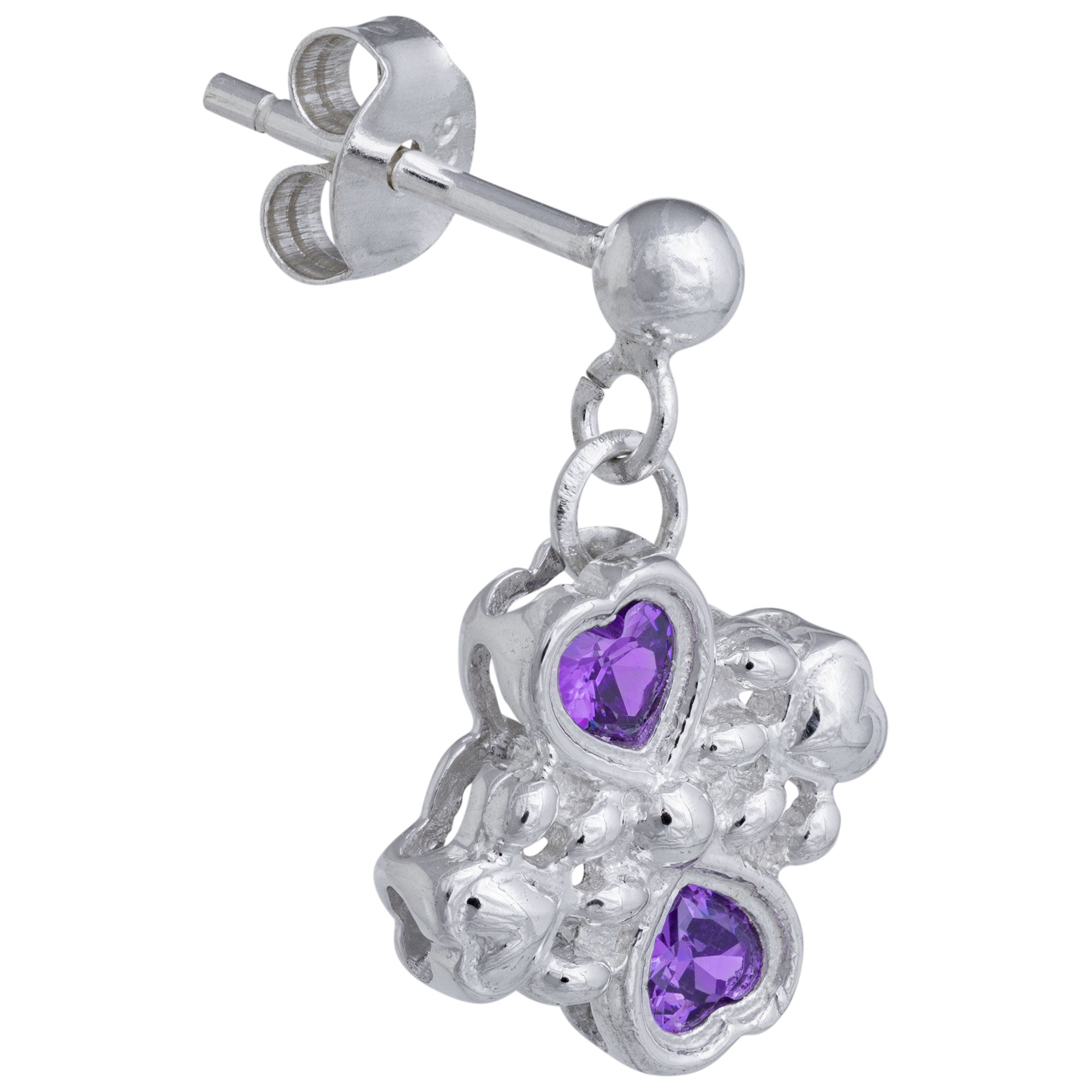 Sterling & Crystals Loved Paws Earrings - Aaria Tees Aaria Tees