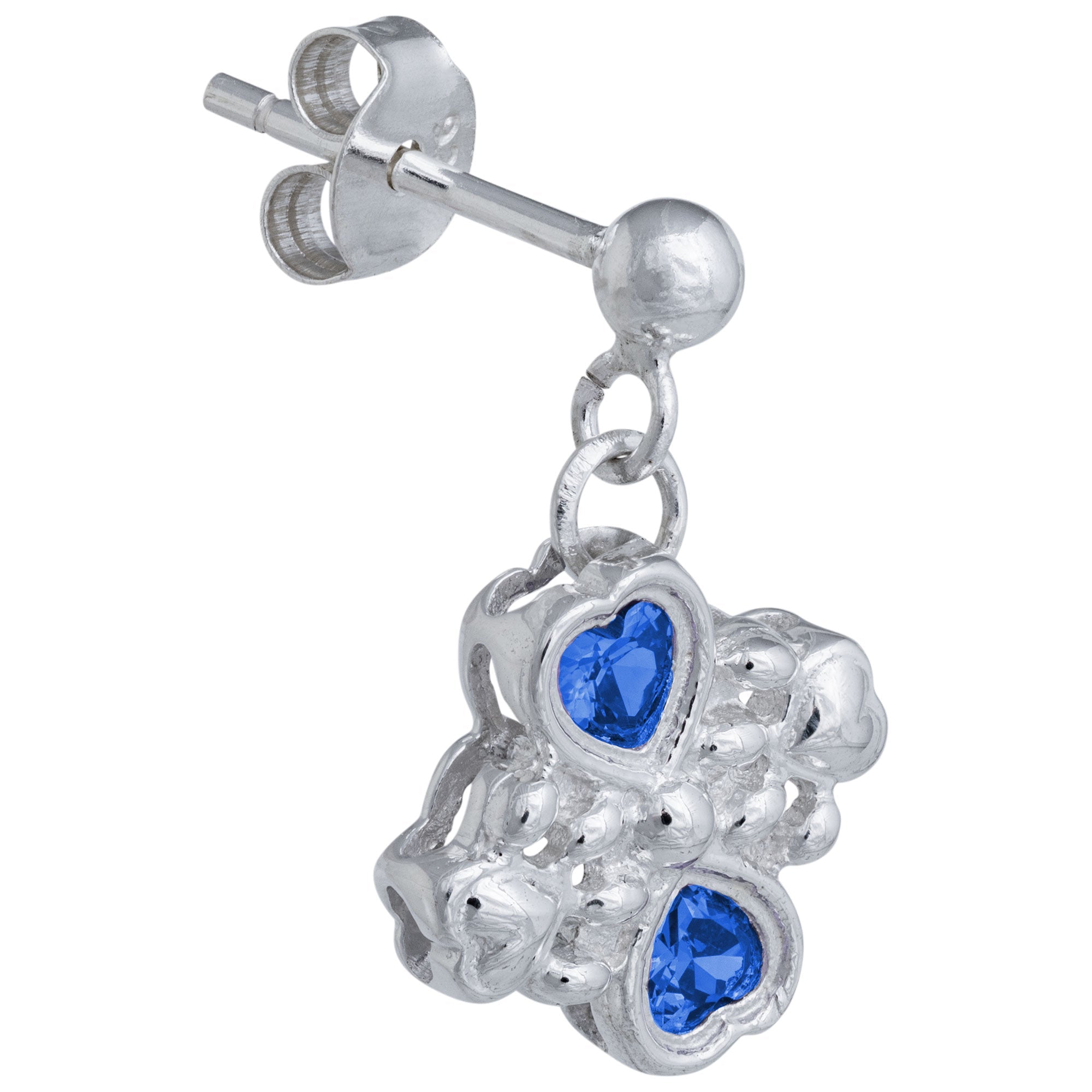 Sterling & Crystals Loved Paws Earrings - Aaria Tees Aaria Tees