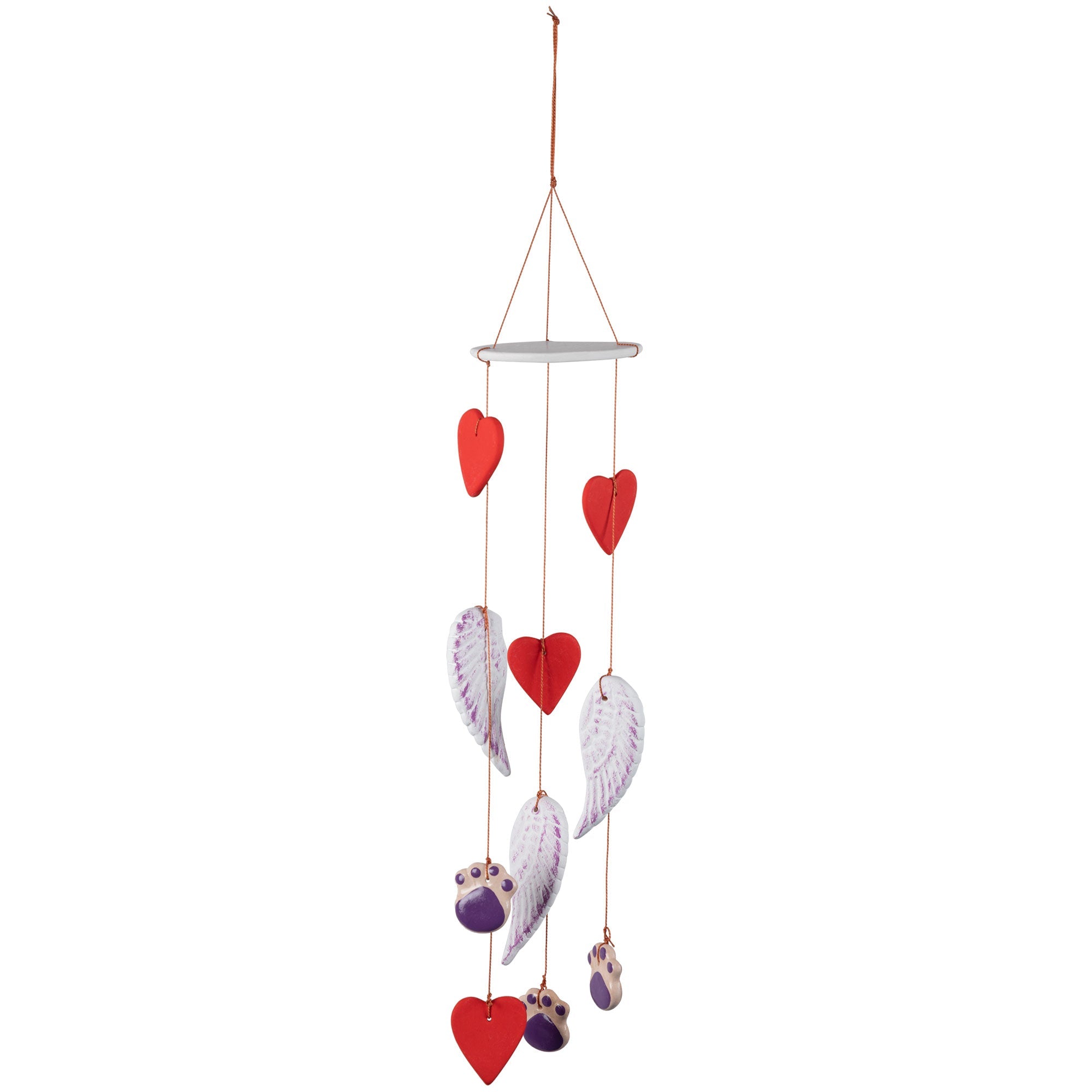 Always in My Heart Paw Print Ceramic Chime - Aaria Tees Aaria Tees