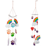 Rainbow Bridge Paw Print Ceramic Chime - Aaria Tees Aaria Tees
