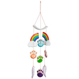 Rainbow Bridge Paw Print Ceramic Chime - Aaria Tees Aaria Tees