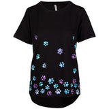 Tumbling Paws Gradient Short Sleeve T-Shirt - Aaria Tees Aaria Tees
