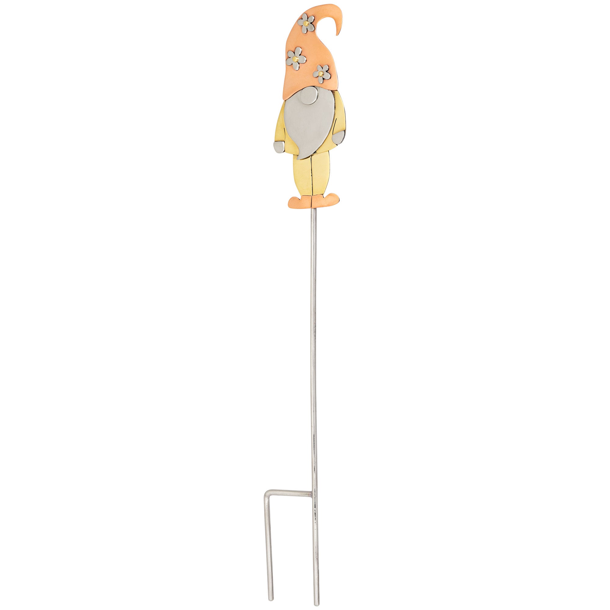 Cute Gnome Mixed Metal Plant Stake - Aaria Tees Aaria Tees