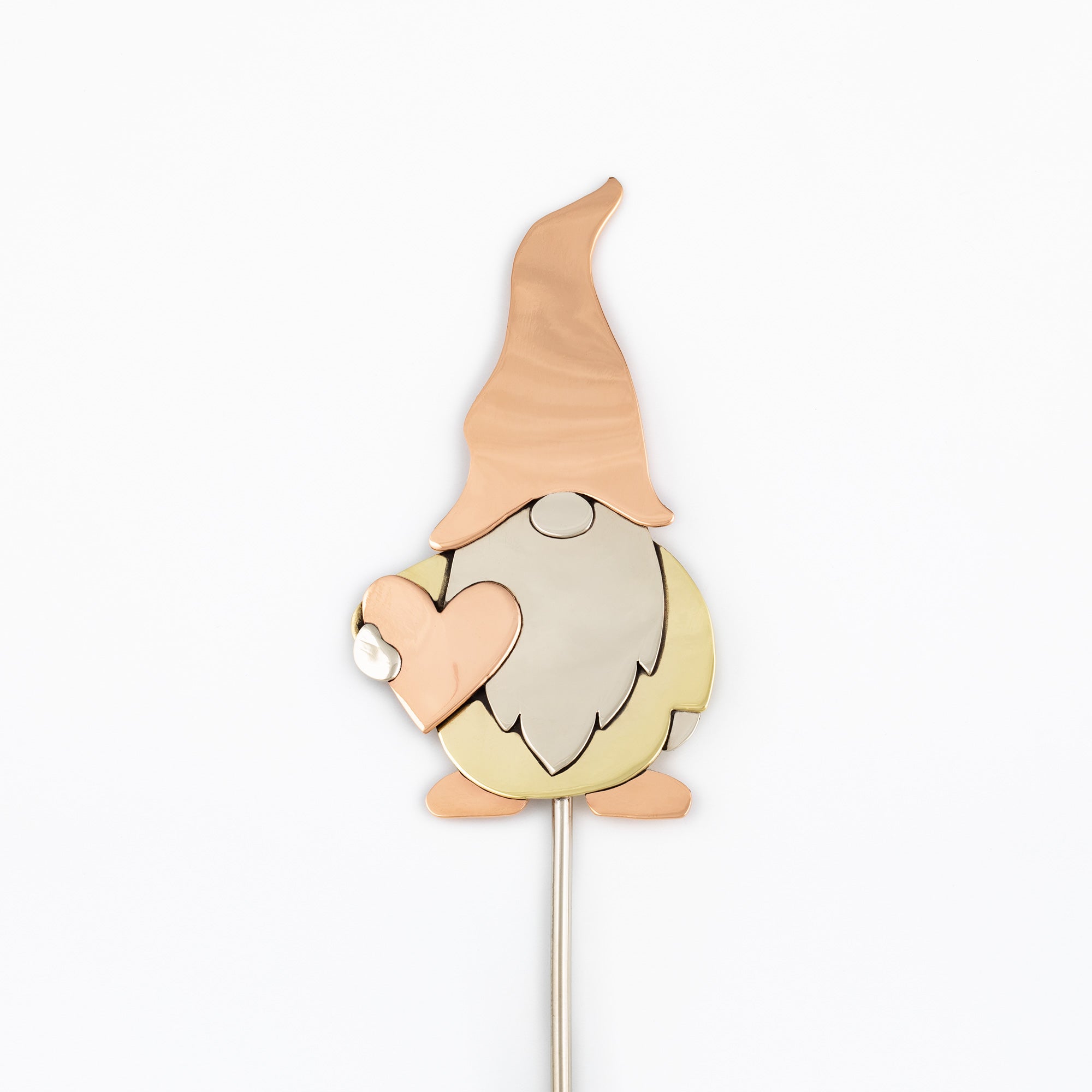 Cute Gnome Mixed Metal Plant Stake - Aaria Tees Aaria Tees