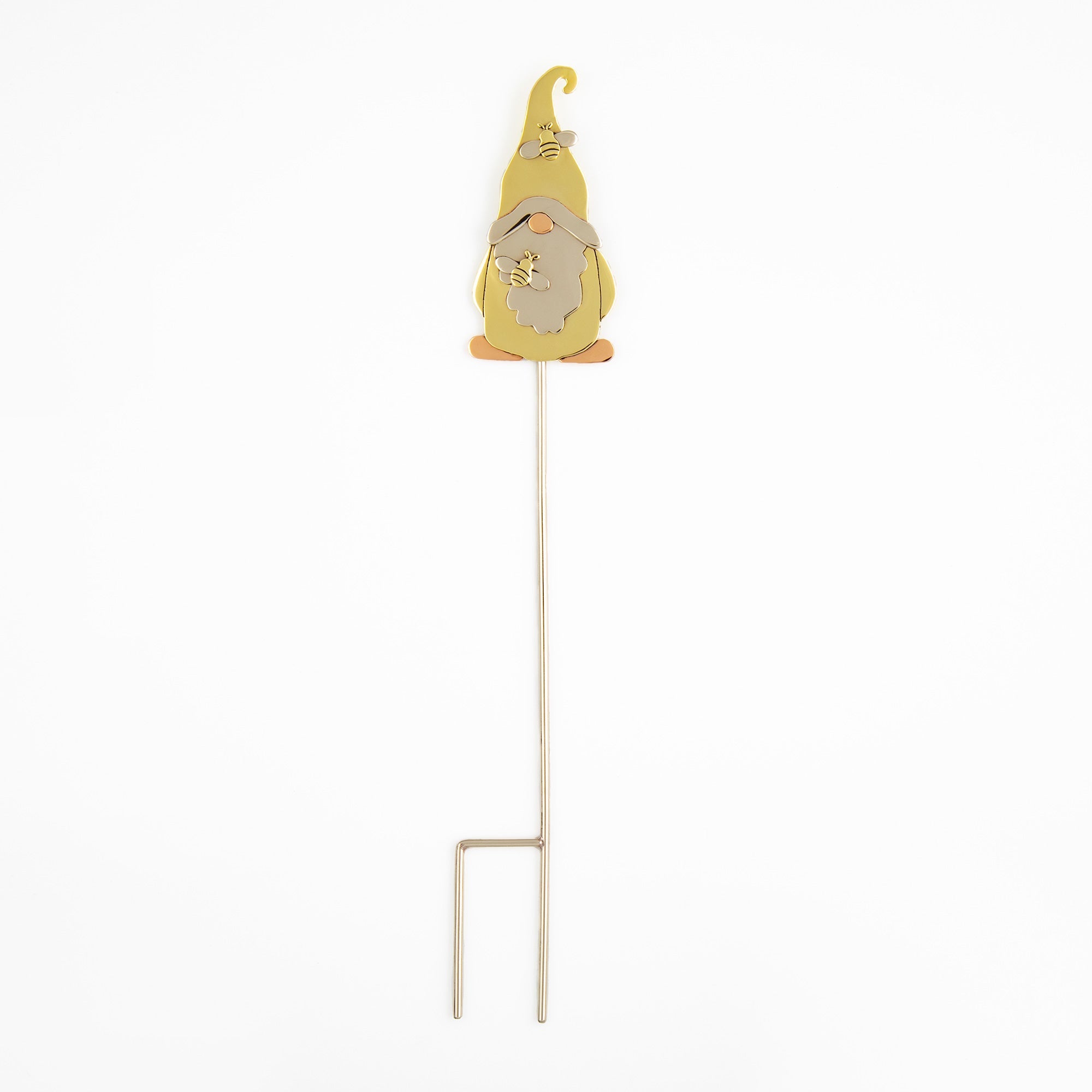 Cute Gnome Mixed Metal Plant Stake - Aaria Tees Aaria Tees