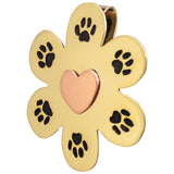 Paw Print Mixed Metal Plant Charm - Aaria Tees Aaria Tees