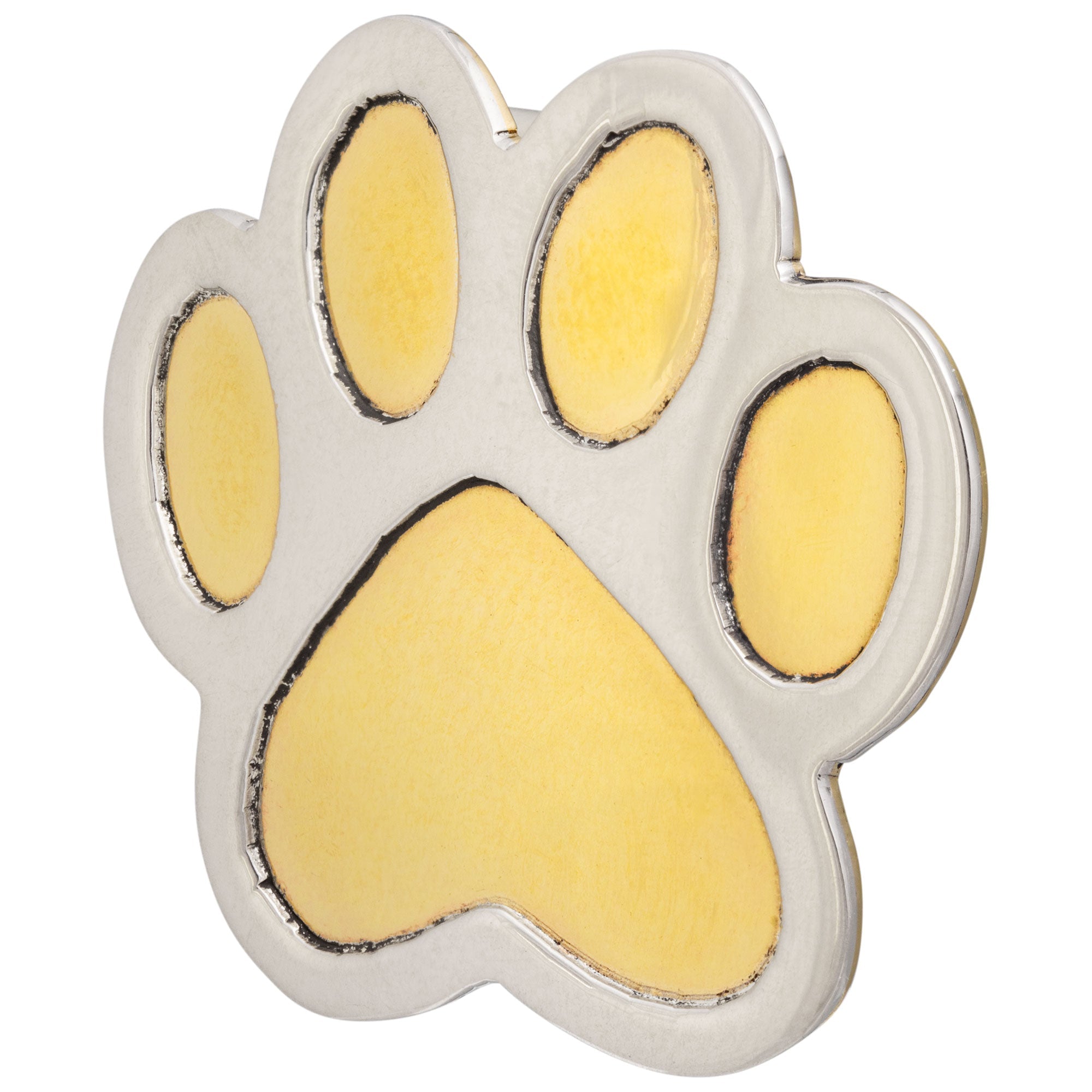 Paw Print Mixed Metal Plant Charm - Aaria Tees Aaria Tees